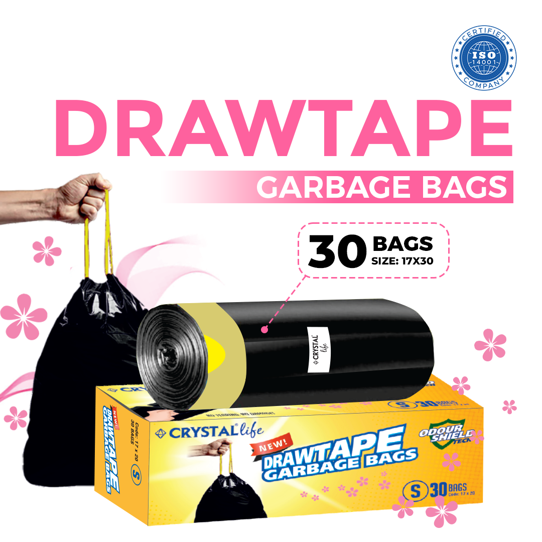 Crystal Life Drawtape Garbage Bag