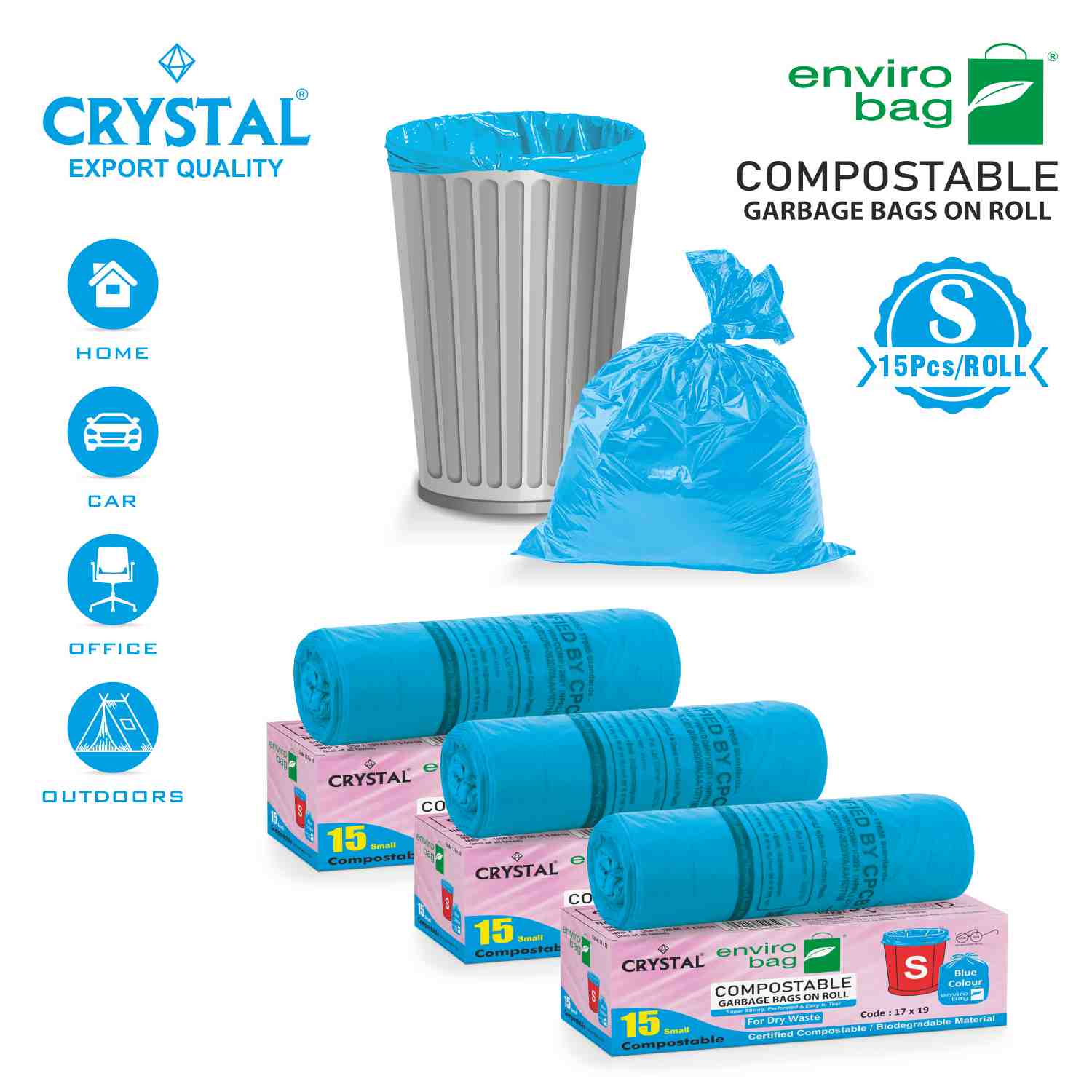 Compostable Packaging Bags Small Compostable Bags for Food Waste  Crystal Life