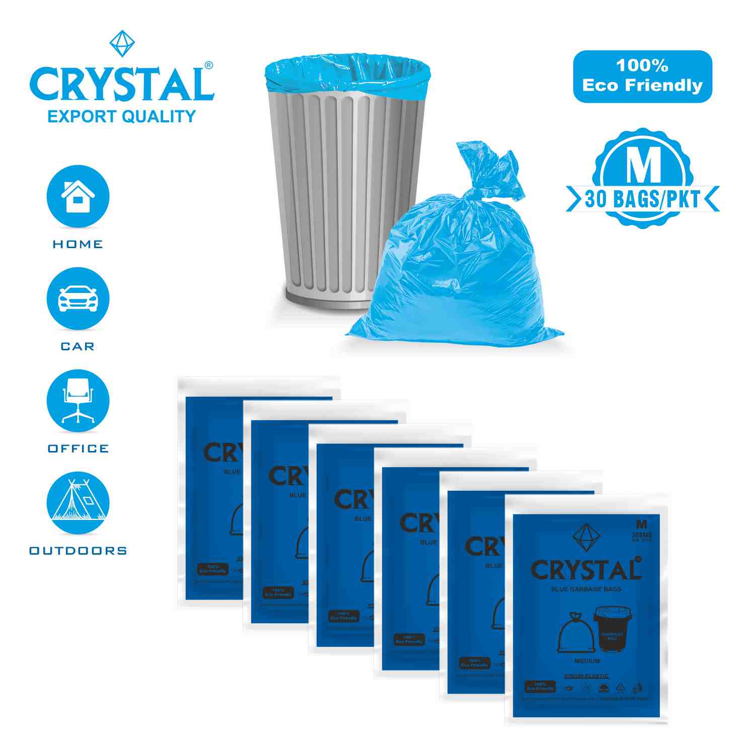 Crystal Oxo - Biodegradable Garbage Bag Pouch